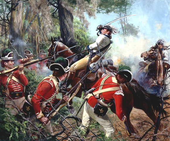 "Battle of Eutaw Springs 1781" Don Troiani Revolutionary War Canvas